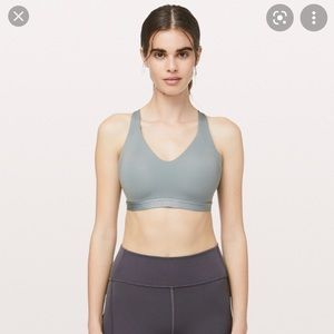 NWT Lululemon up for it bra. Grey Sage. Size 36C